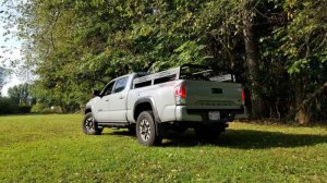 Toyota Tacoma Truck Bed Rack - Fishbone Offroad - Half Height Tackle Rack - Black - `16-`27